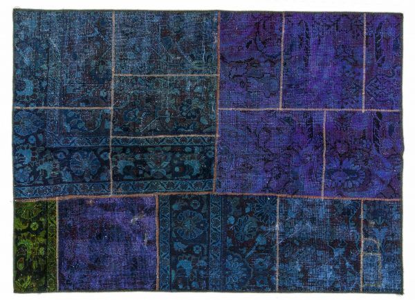 Tappeto Persiano Patchwork.195X142 visione dall'alto