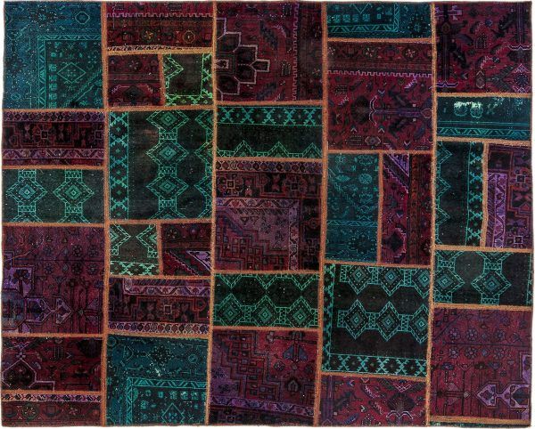Tappeto Persiano Patchwork. 235X193 visione dall'alto