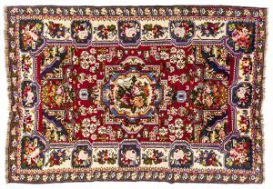 Tappeto Baktiari. 263X176 visione dall'alto