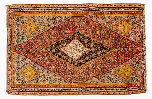 Tappeto Persiano Kilim Senneh Antico. 190X130 visione dall'alto