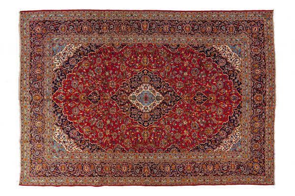 Tappeto Persiano Kashan. 406x296 visione dall'alto
