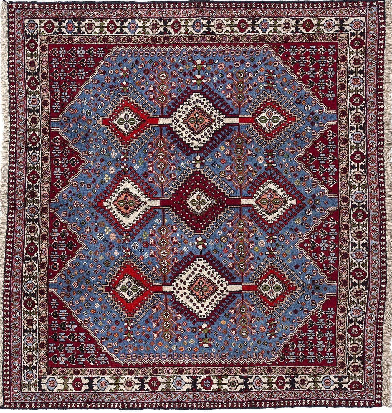 Tappeto Persiano Yalameh. 210X198 visione dall'alto