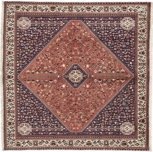 Tappeto Persiano Abadeh 199 x 197 visione dall'alto