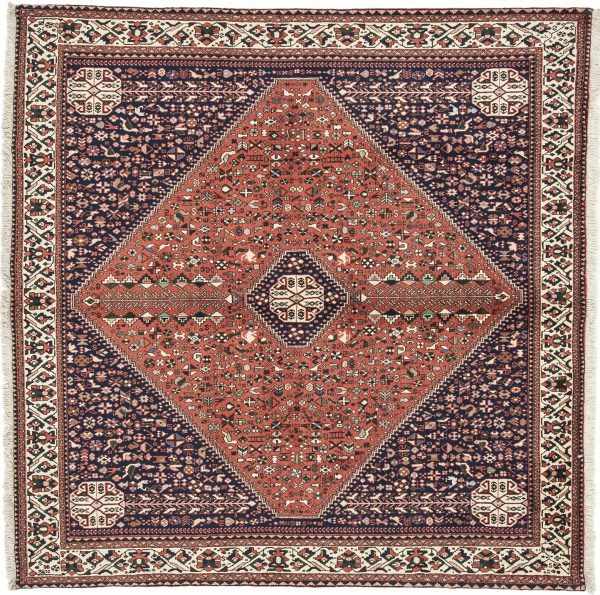 Tappeto Persiano Abadeh 199 x 197 visione dall'alto