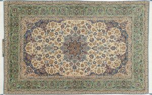 Tappeto Persiano Esfahan 226 x 152 visione dall'alto
