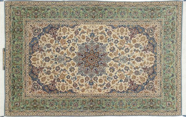 Tappeto Persiano Esfahan 226 x 152 visione dall'alto