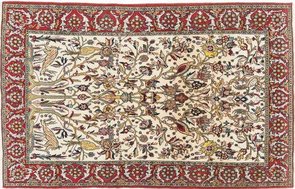 Tappeto Persiano Kum 254 x 160 visione dall'alto