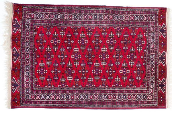 Tappeto Russo Yomut 195 x 129 visione dall'alto