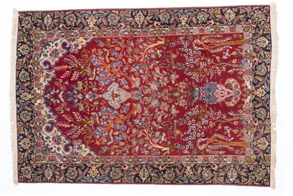 Tappeto Persiano Isfahan 148 x 104 visione dall'alto