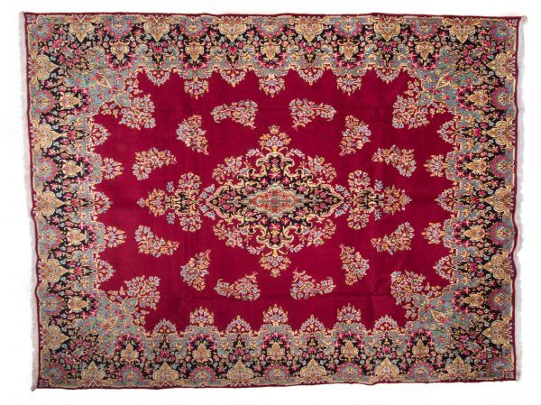 Tappeto Persiano Kerman 398 x 298 visione dall'alto