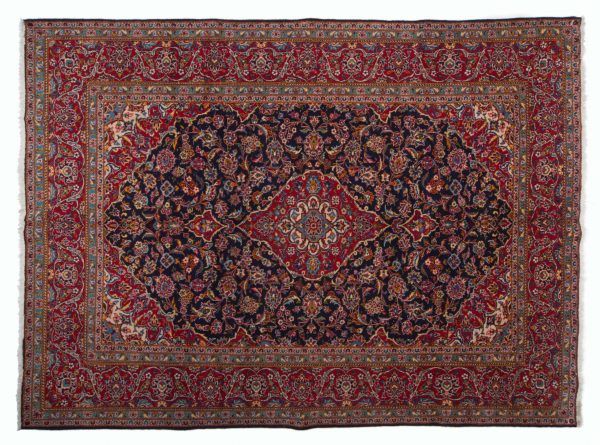 Tappeto Persiano Kashan 345 x 255 visione dall'alto