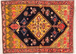 Tappeto Persiano Malayer Antico 187 x 137 visione dall'alto