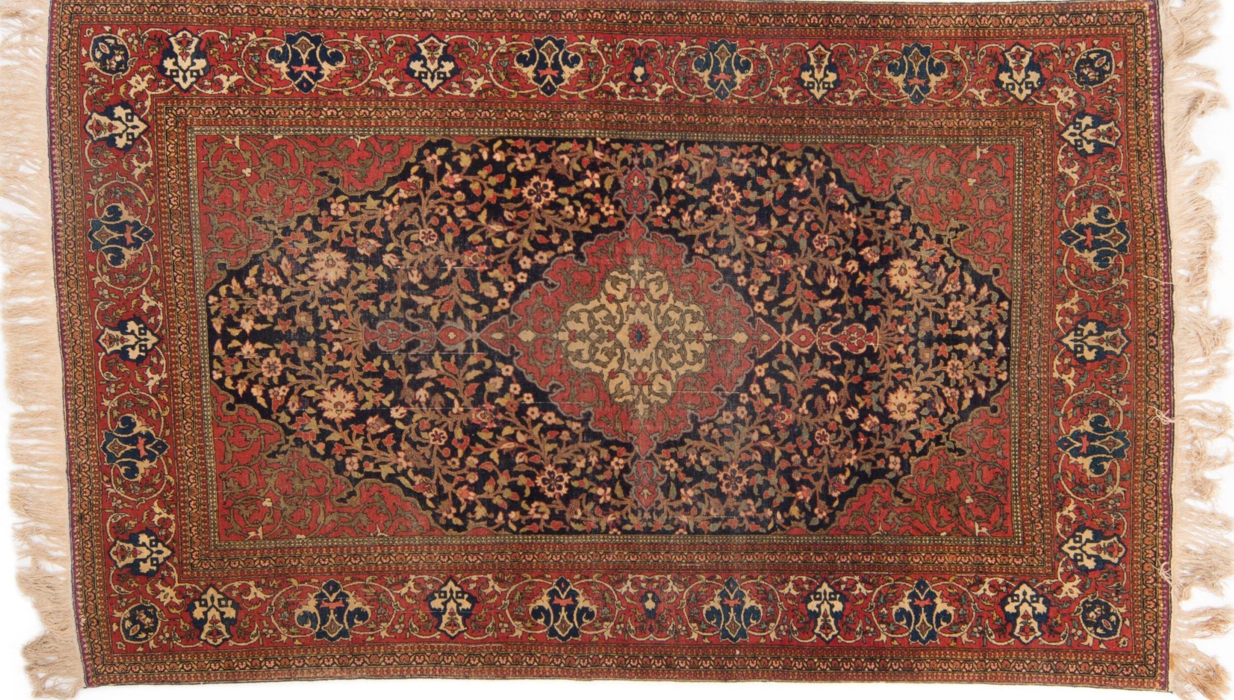 Tappeto Persiano Farahan Antico 211 x 133 visione dall'alto