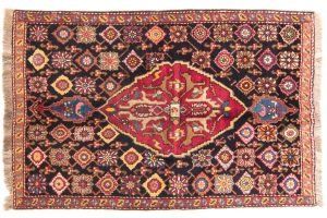 Tappeto Caucasico Karabag 180 x 119 visione dall'alto