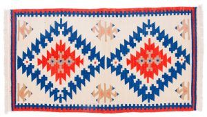 Tappeto Kilim Orientale 145 x 80cm visione dall'alto