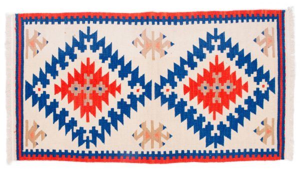 Tappeto Kilim Orientale 145 x 80cm visione dall'alto