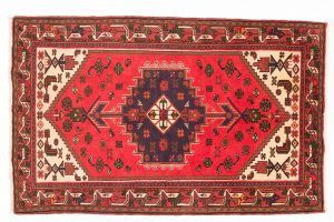Tappeto Persiano Hamadan 203 x 127 visione dall'alto