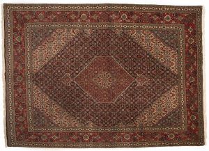 Tappeto Persiano Tabriz 350 x 246 visione dall'alto