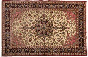 Tappeto Persiano Kum 303 x 200 visione dall'alto
