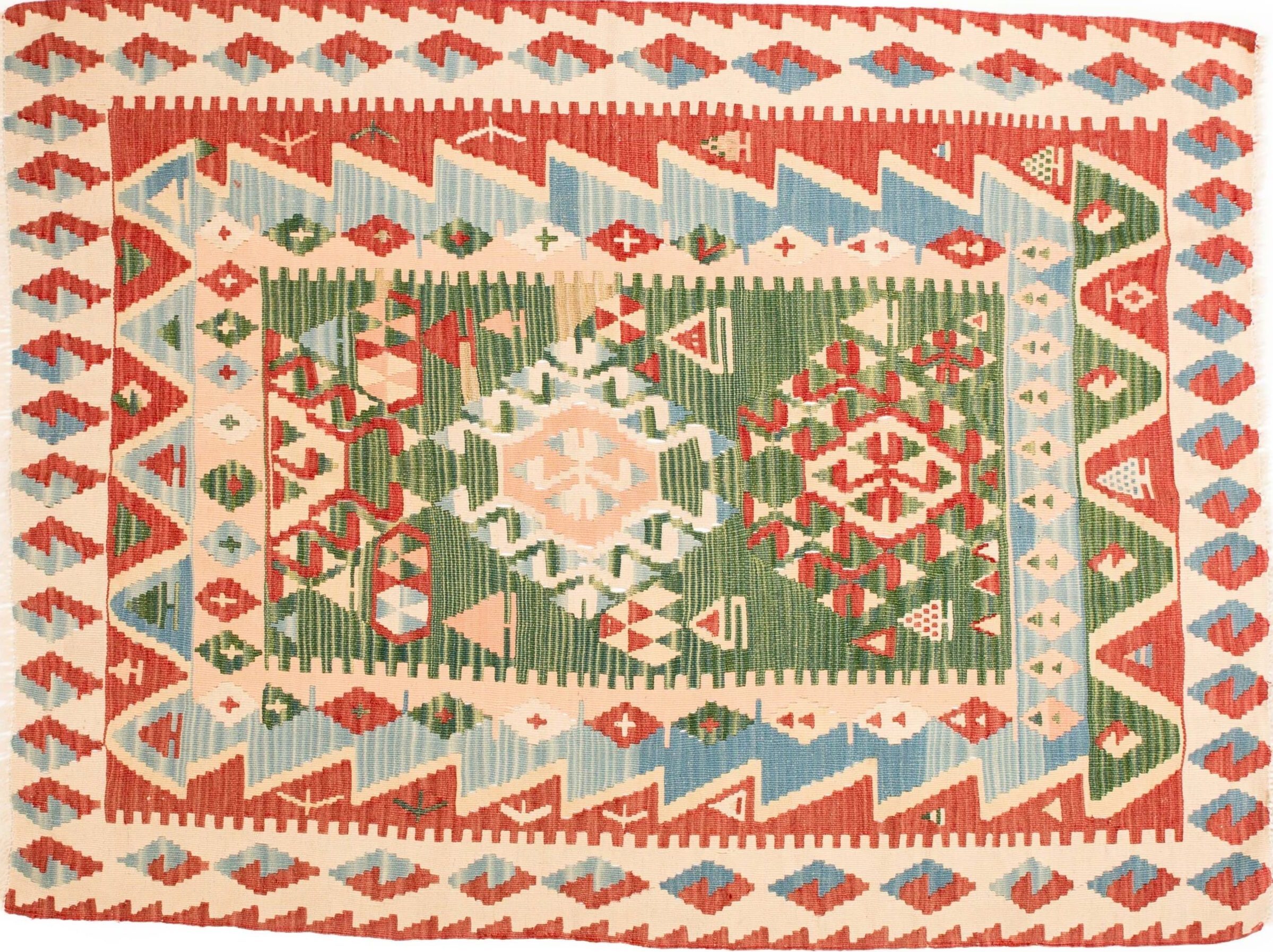 Tappeto Anatolico Kilim 163 x 121 visione dall'alto