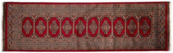 Tappeto Passatoia Pakistan Kashmir 247x72cm visione dall'alto