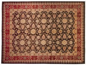 Tappeto Afgano Hamaliya 357x270cm visione dall'alto