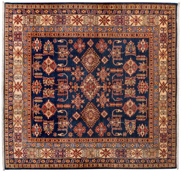 Tappeto Afgano Kazak Gold 190x181 cm Alto