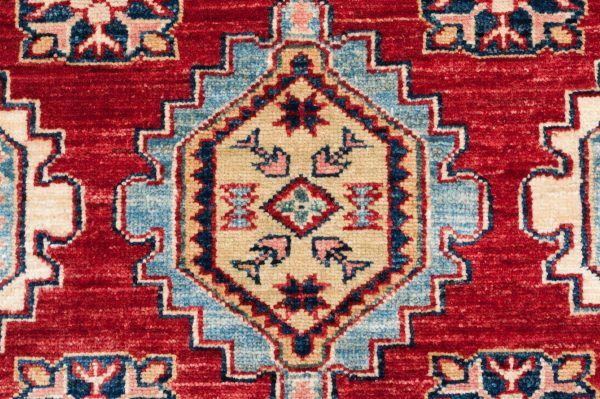 Tappeto Afgano Kazak Super 2156x155 cm Dettaglio