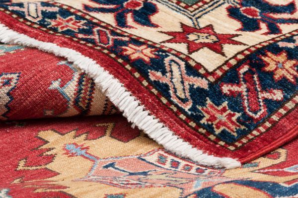 Tappeto Afgano Kazak Super 2156x155 cm Dettaglio