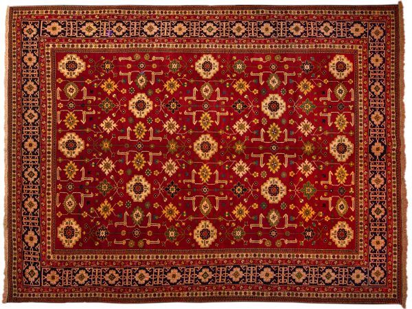 Tappeto Afgano Shirwan 389x296cm visione dall'alto