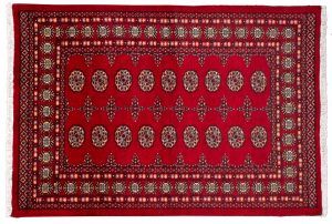 Tappeto Pakistan Bukara 180x123cm visione dall'alto