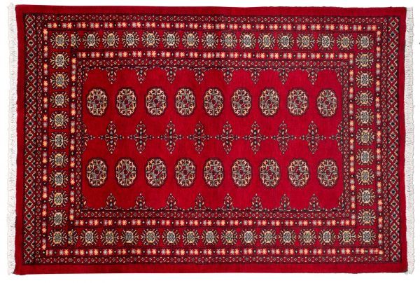 Tappeto Pakistan Bukara 180x123cm visione dall'alto