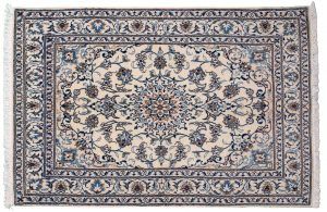 Tappeto Persiano Nain 206x142cm visione dall'alto