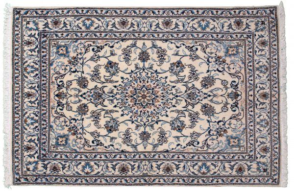 Tappeto Persiano Nain 206x142cm visione dall'alto