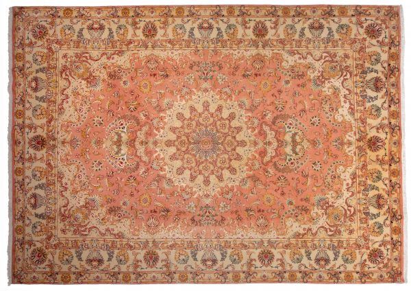 Tappeto Persiano Tabriz 60 Capi 344x245cm visione dall'alto