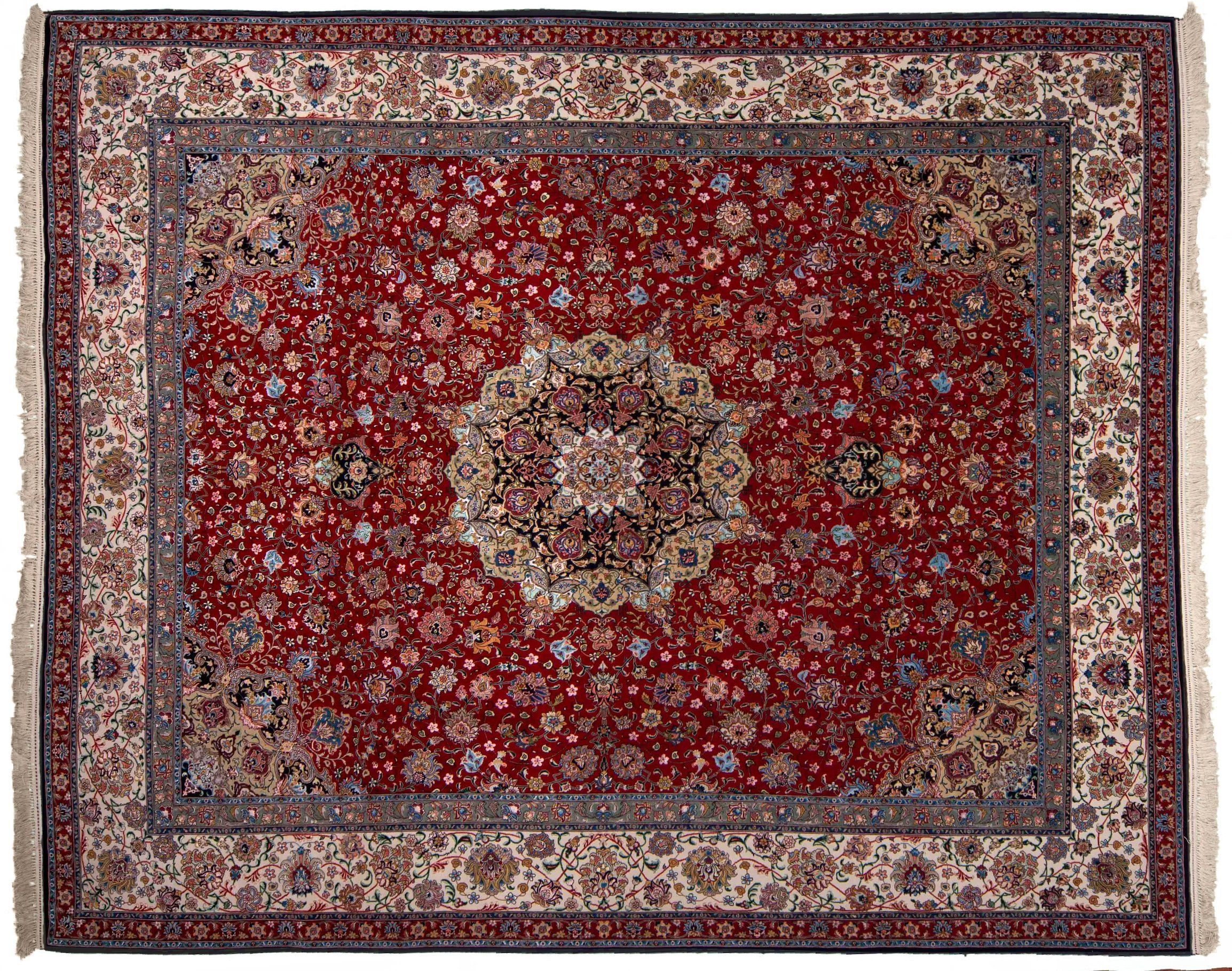 Tappeto Persiano Tabriz 80 raj 303x248cm - Zarineh Tappeti