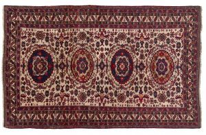 Tappeto Russo Shirvan 267x156cm visione dall'alto
