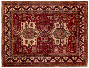 Tappeto Persiano Shirwan 199x154cm visione dall'alto