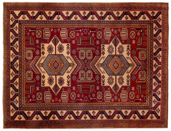 Tappeto Persiano Shirwan 199x154cm visione dall'alto