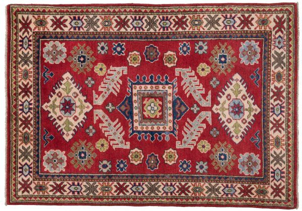 Tappeto Afgano Uzbek 147x100cm visione dall'alto