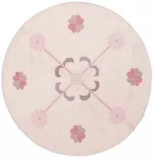 Tappeto Kilim Rotondo 123cm visione dall'alto