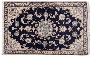 Tappeto Persiano Nain 144x90cm visione dall'alto