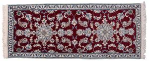 Tappeto Persiano Nain 190x78cm visione dall'alto