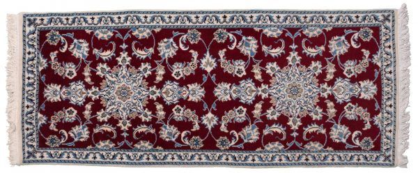 Tappeto Persiano Nain 190x78cm visione dall'alto