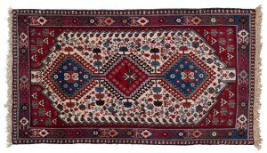 Tappeto Persiano Yalameh 120x80cm visione dall'alto