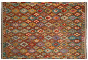 Tappeto Kilim Afgano 304x206cm visione frontale