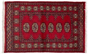 Tappeto Pakistan Bukara 124x76cm visione dall'alto