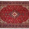 Tappeto Persiano Kashan 293x200cm visione dall'alto