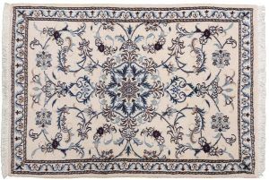 Tappeto Persiano Nain 130x89cm visione dall'alto