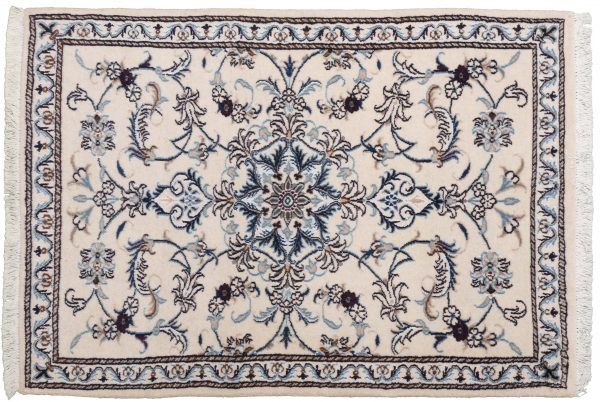 Tappeto Persiano Nain 130x89cm visione dall'alto